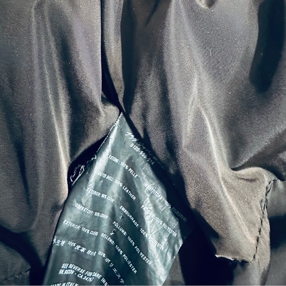 Prada Authentic Vintage 90s Rounded Collar Leather Jacket w/ Hidden Hood - Picture 4 of 13